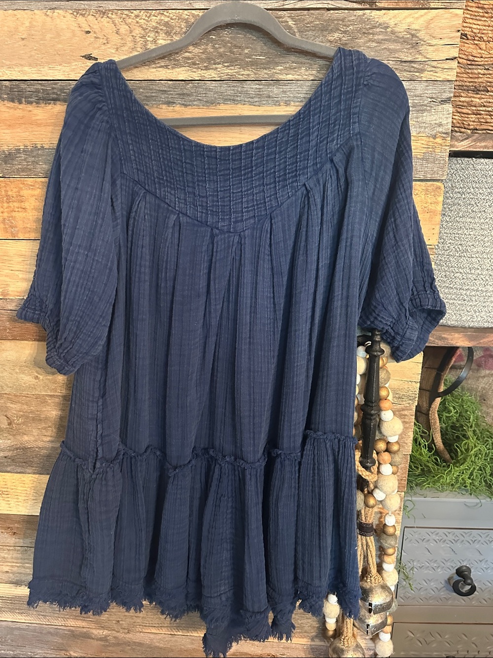 Free people gauze boho mini dress we the free
